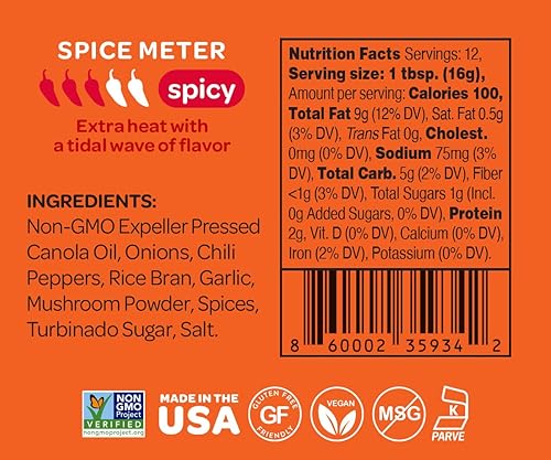 Miniatura 9 de Mr Bing Chile Crisp  Aceite de chile suave  Delicioso sabroso y crujiente  Salsa picante de pasta de chile hecha en Estados Unidos  Sin gluten