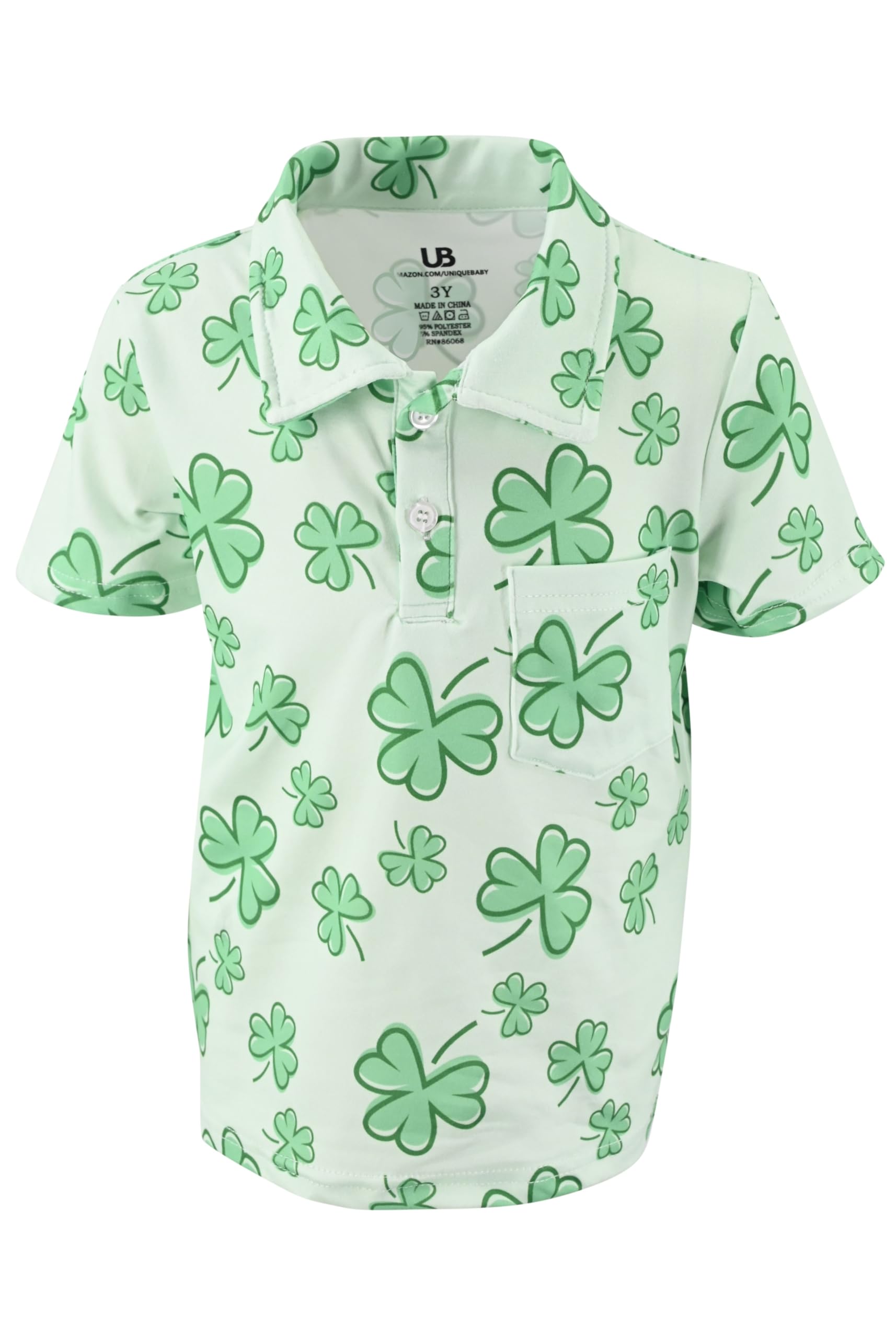 Unique Baby Short Sleeve Collared Boys Polo Shirt, Toddler Kids Polo Shirts