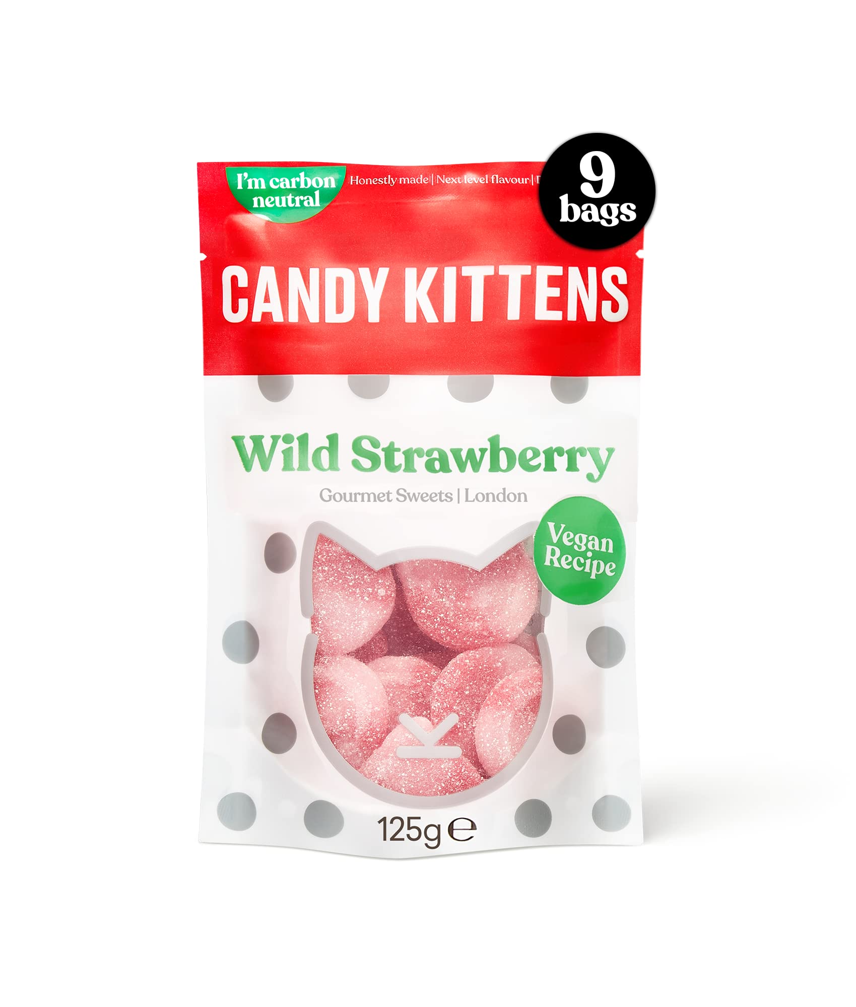 Buy Candy Kittens WILD STRAWBERRY Vegan Sweets, Packed With Fruit Juice