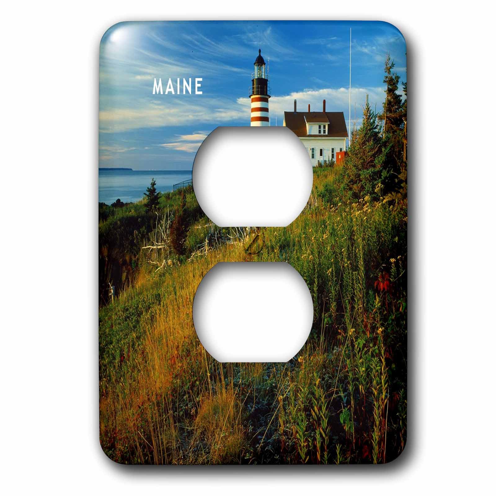 Quoddy Head Lubec Maine Phare 2 prises interrupteur décoratif