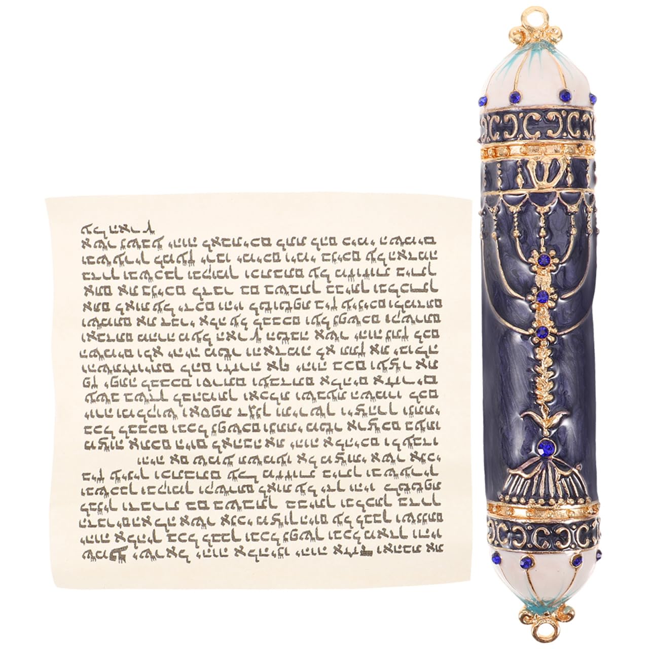 Mezouza juive en métal pour protéger et embellir votre montant de porte
