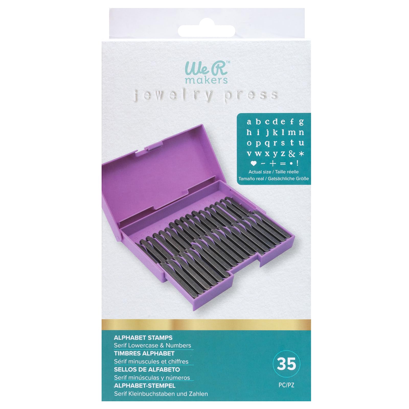 ALPHABET STAMPS JEWELRY PRESS – WE R 60000216