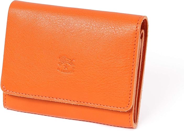 Amazon イルビゾンテ 二つ折り財布 メンズ レディース レザー 本革 牛革 Wallet C1009 財布 ウォレット 札入れ 小銭入れ 二つ折財布 カードイタリア製 オレンジ 並行輸入品 Il Bisonte イル ビゾンテ 財布