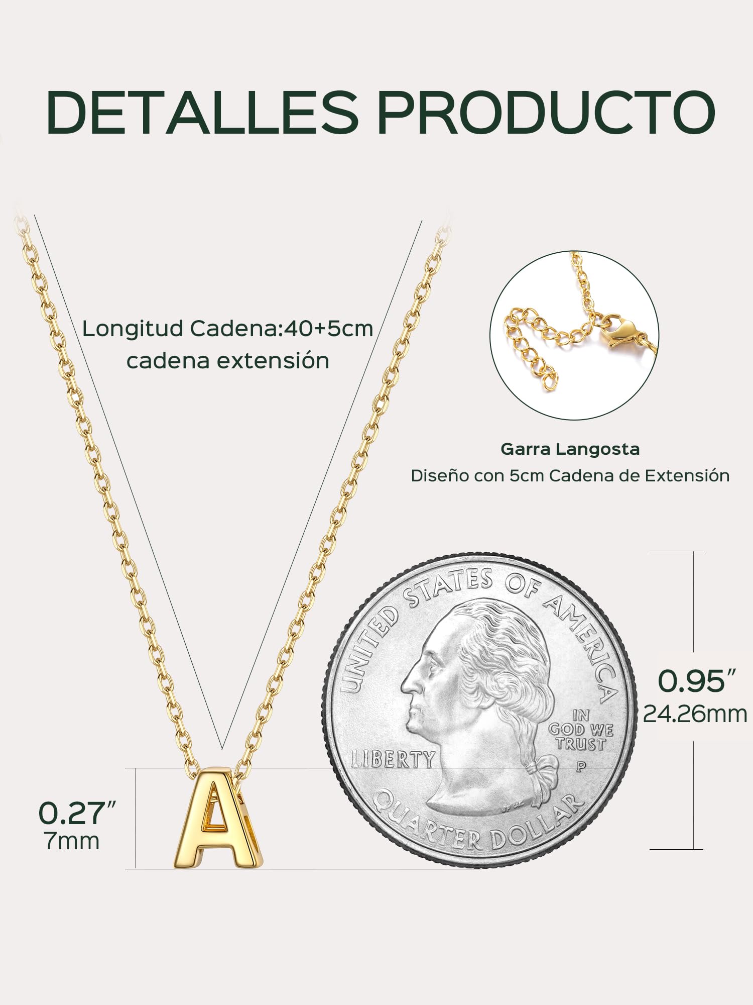 ChicSilver 925 Plata Collar Inicial Plata Mujer Oro 18K Colgante 26 Letras | Material Plata de Ley Mini Alfabeto Joyería Minimalista Preciosa Madre Pareja Regalo Delicado