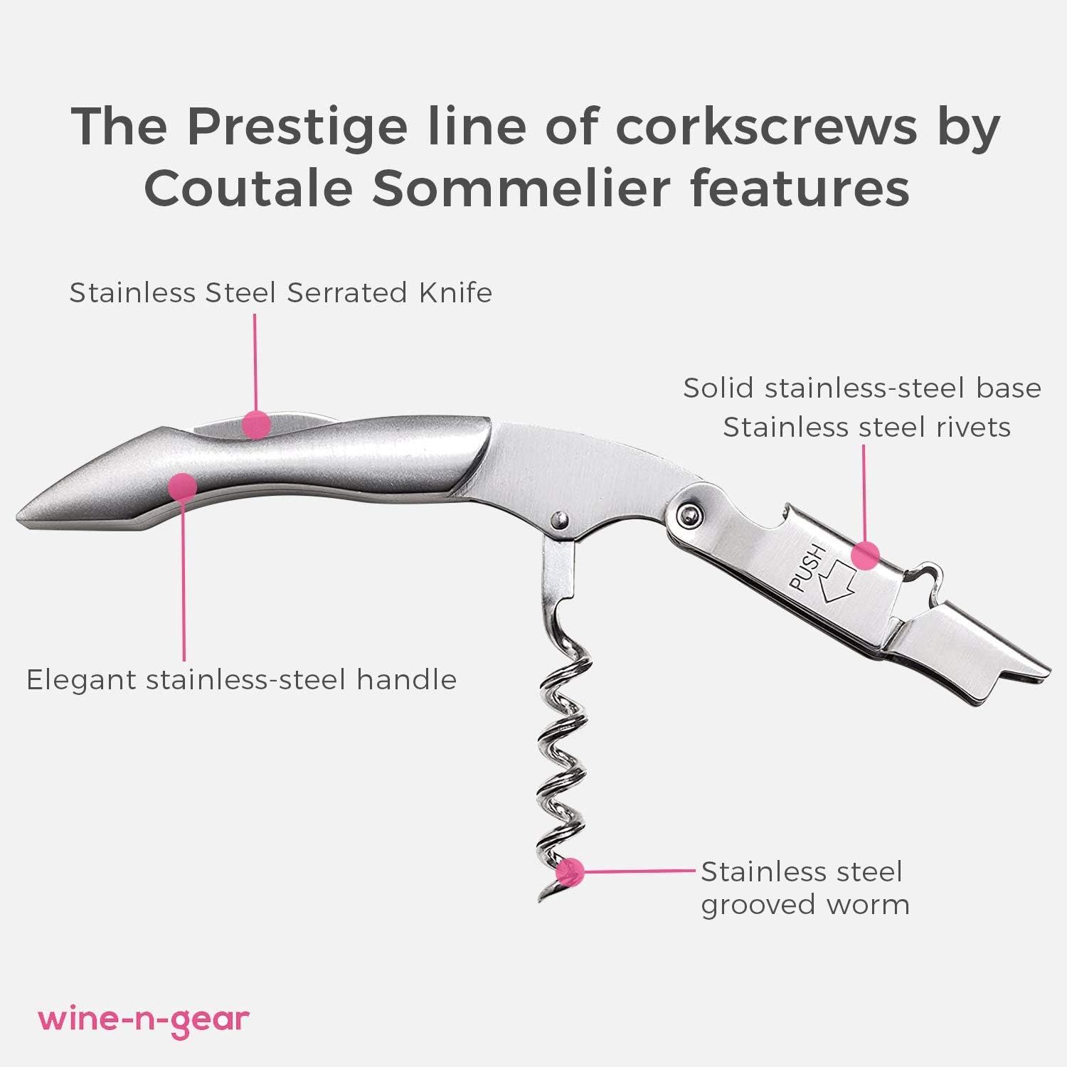 🛒 Crаzу Dеаlѕ Prestige Waiters Corkscrew By Coutale Sommelier - Stainless Steel - Handmade and Sustainable Pinewood Crate - French Patented Spring-Loaded Double Lever Wine Bottle Opener for Bartenders and Gifts Nеw Prоduсt Prestige Waiters Corkscrew By Coutale Sommelier - Stainless Steel - Handmade and Sustainable Pinewood Crate - French Patented Spring-Loaded Double Lever Wine Bottle Opener for Bartenders and Gifts