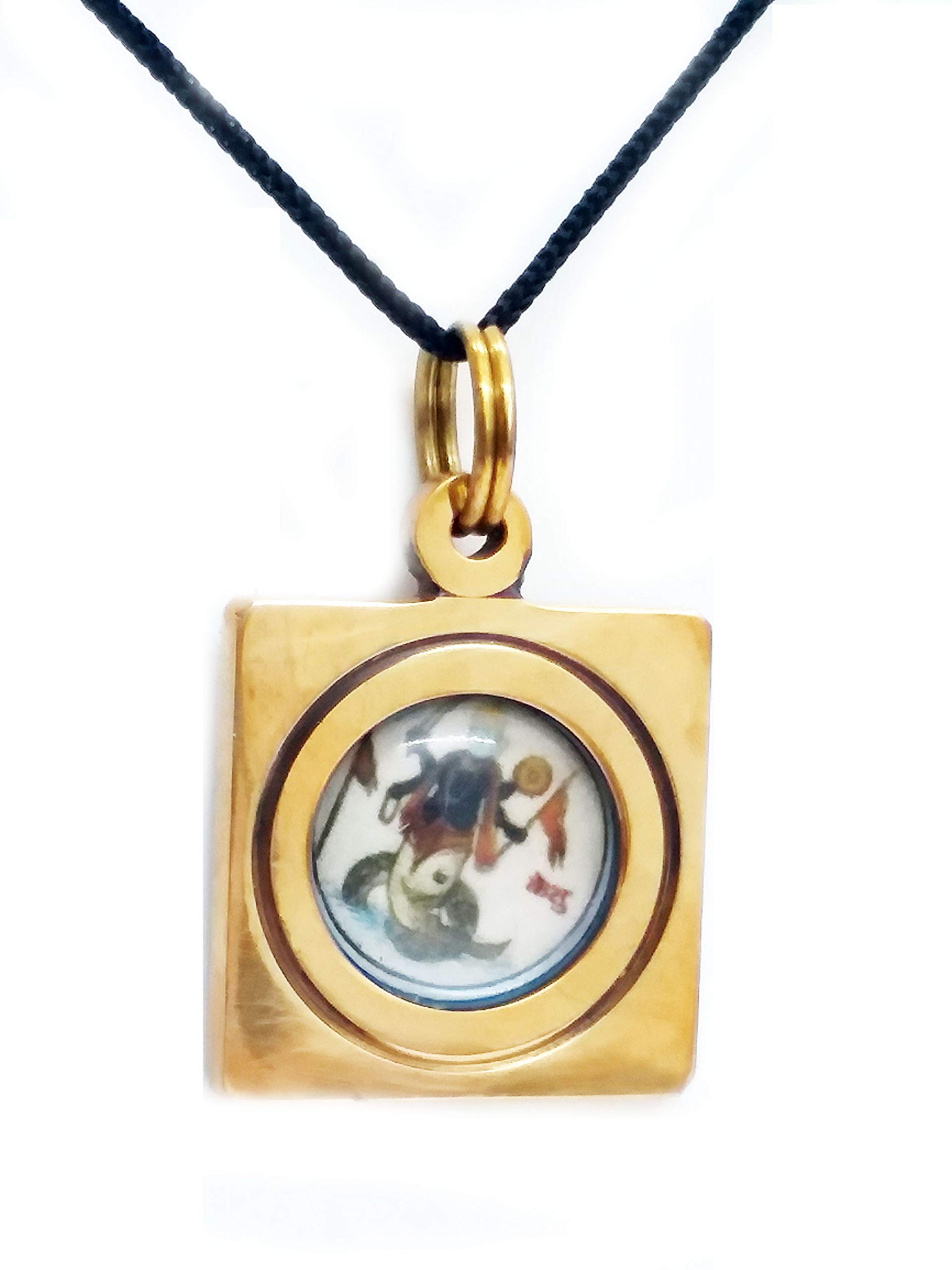 Shri Ketu Graha yantra Brass pendant For Men & Women-image-3