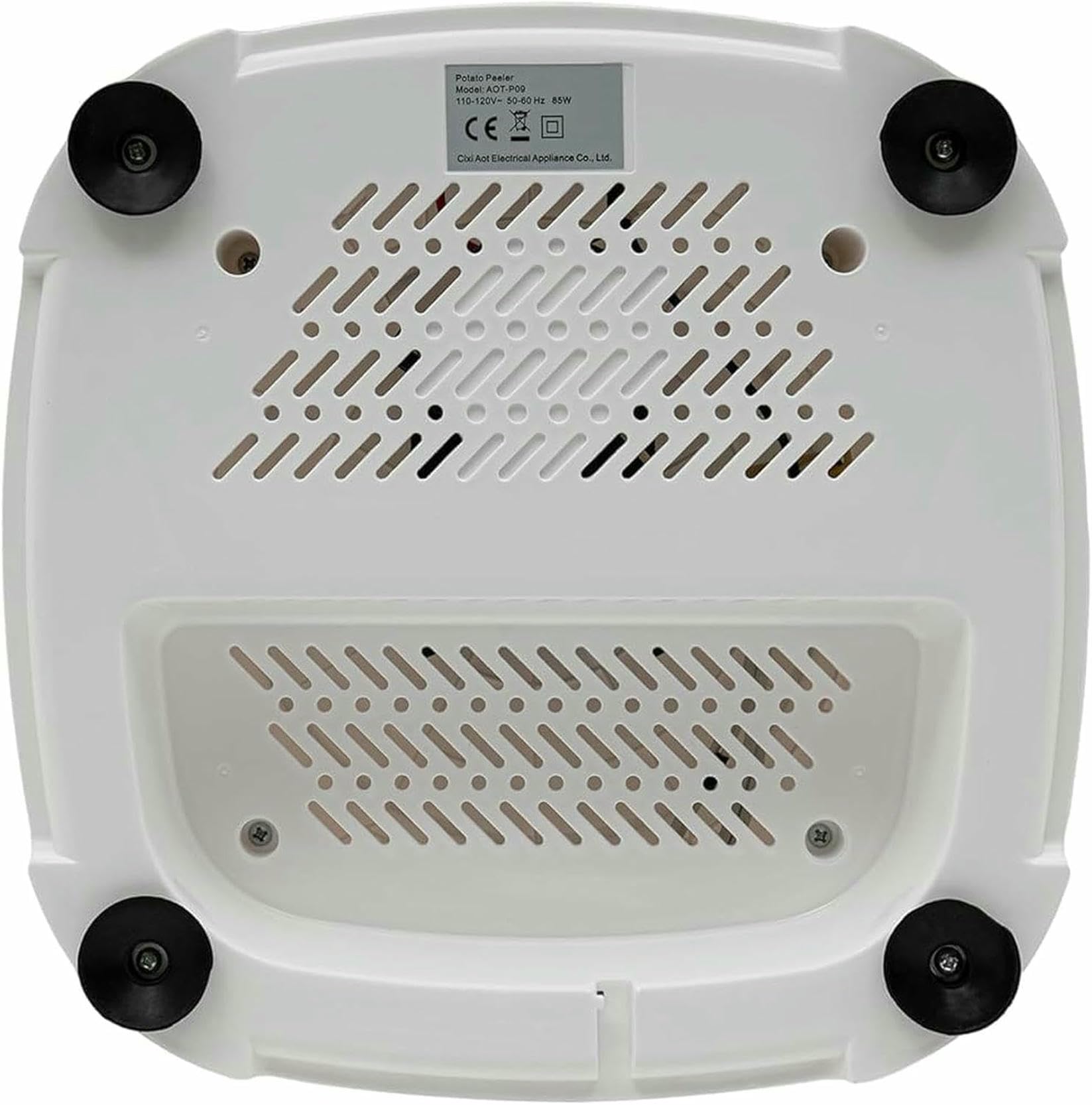 Máquina peladora de patatas, Pelador de patatas eléctrico 85 W, automático, con un solo botón, cable, multifunción, sobremesa, deshidratador verduras