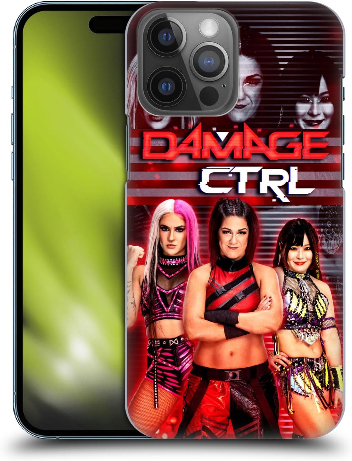 Head Case Designs Officially Licensed WWE Bayley, Dakota Kai, Iyo Sky Damage CTRL Hard Back Case Compatible with Apple iPhone 14 Pro Max