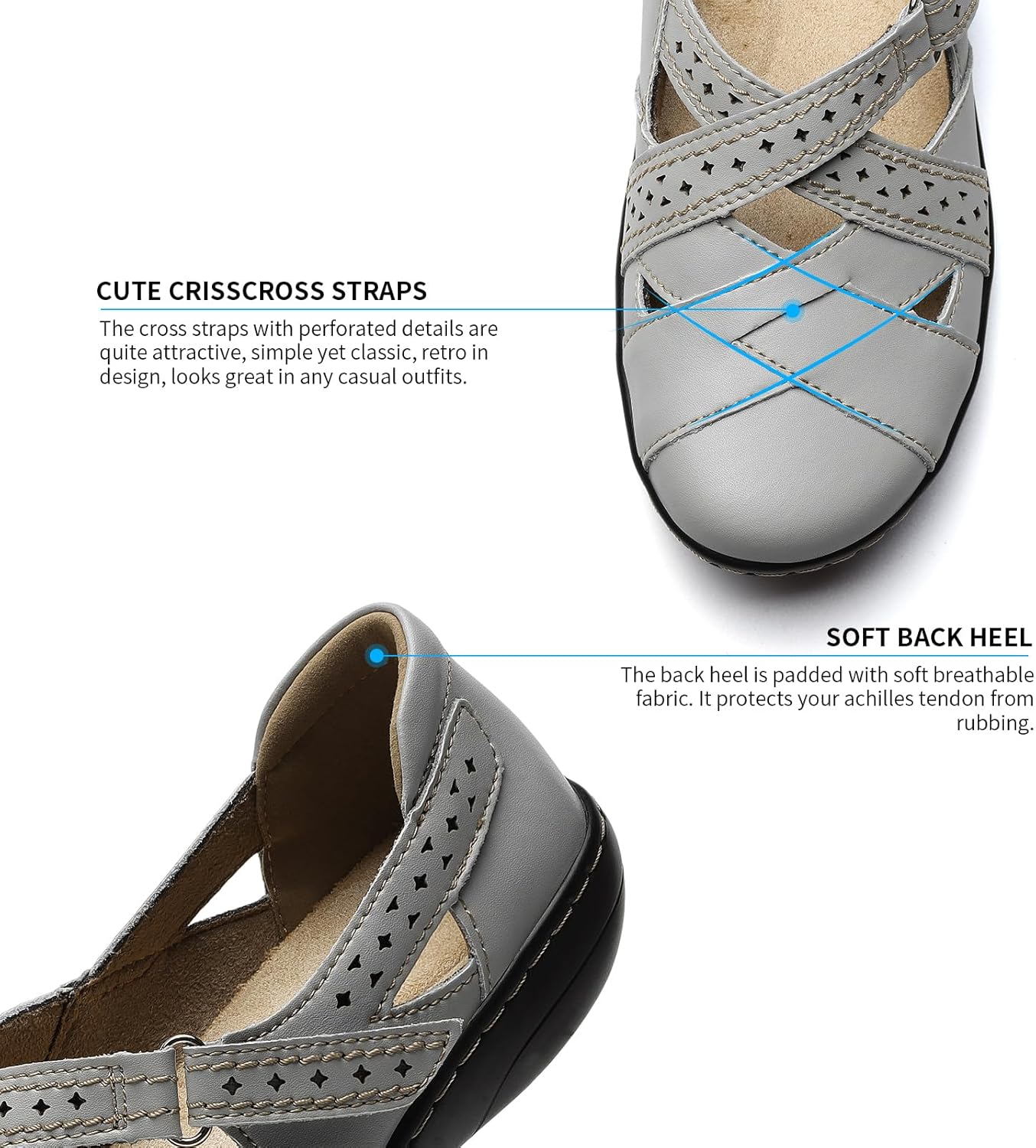 TERRIKAT Women's Casual Loafers Cute Slip On Comfort Walking Flats Leather Driving Moccasins Fashion Closed Toe Boat Shoes - Image 6