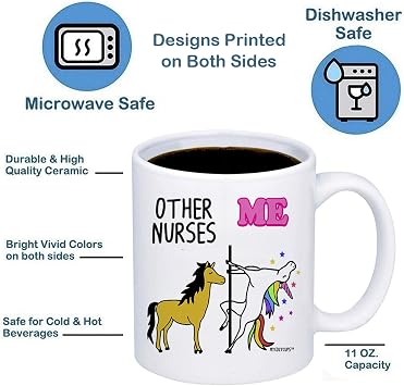 Other Nurses Me Unicorn Coffee Mug - Registered Nurse Practitioner, Hospital Assistant, 11oz Cup
