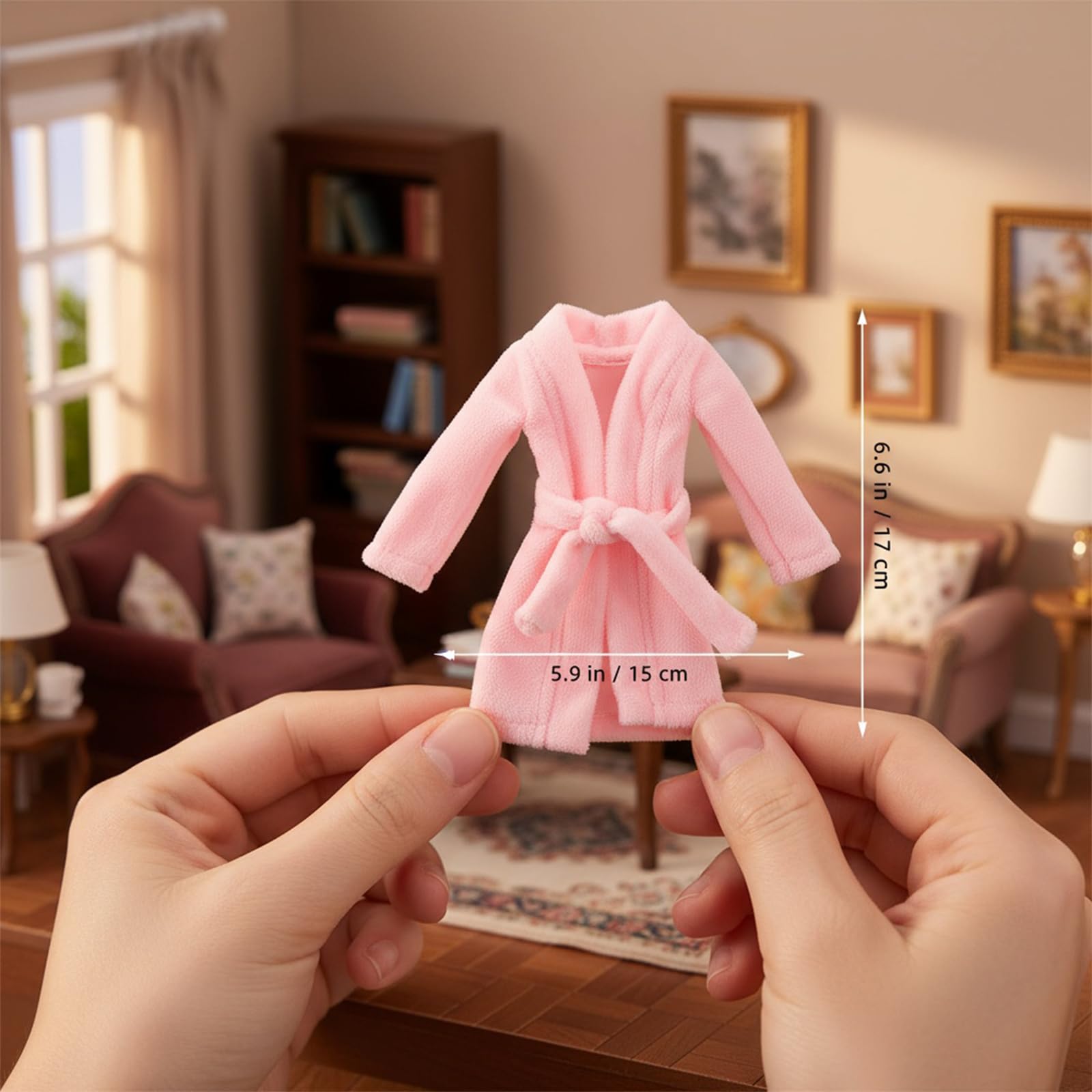 HEMOTON Accessori Per Pigiama Bambole Vestiti Bambole Mini Accappatoio Accessori Per Bambole In Miniatura Accappatoio Bambola Cappotto Bambola Mini Vestiti Mini Vestiti Accappatoio In Miniatura