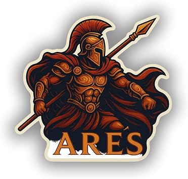 Greek God Ares Armor Sticker Vinyl Decal for Laptop Car Window Bumper Helmet and Autos Decal Sticker Waterproof Truck Bottle