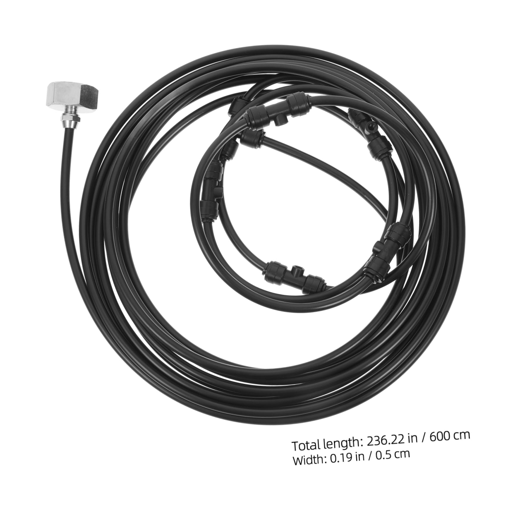 GALPADA 1Set Misting Fan Kit for Outdoor Cooling Easy to Install Misting Attachment for Patio Fans Includes Adapter for Quick Setup for Backyard Garden and Use