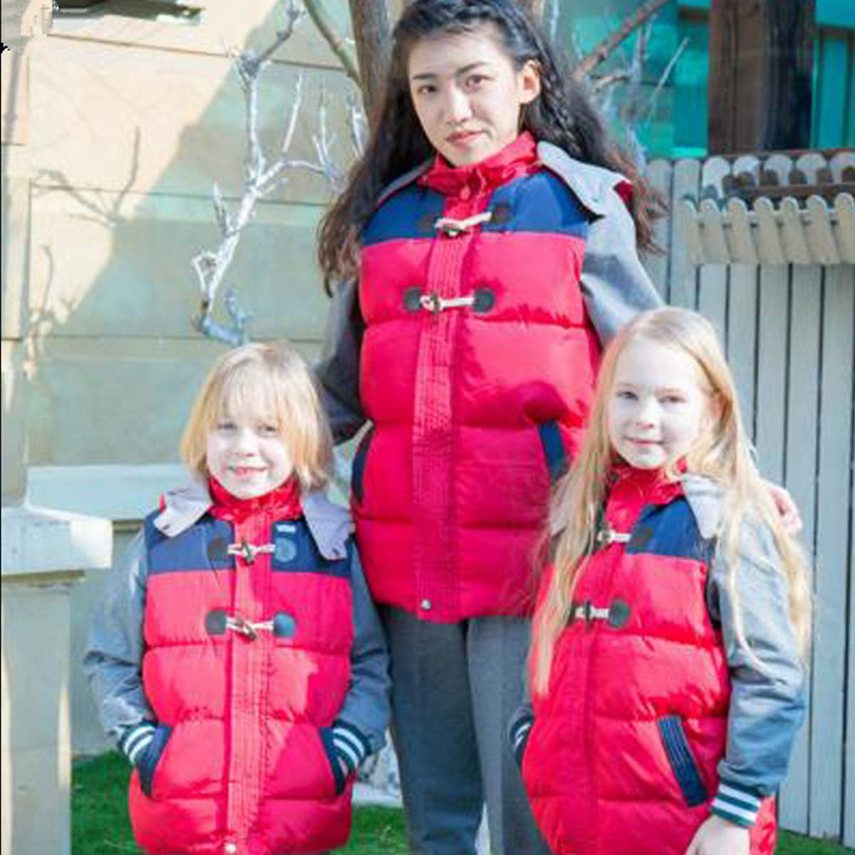 JiAmy Niños Chaleco Chaqueta Chaqueta Sin Mangas Chaqueta Invierno Abrigos con Capucha Chaqueta para 2-6 Años