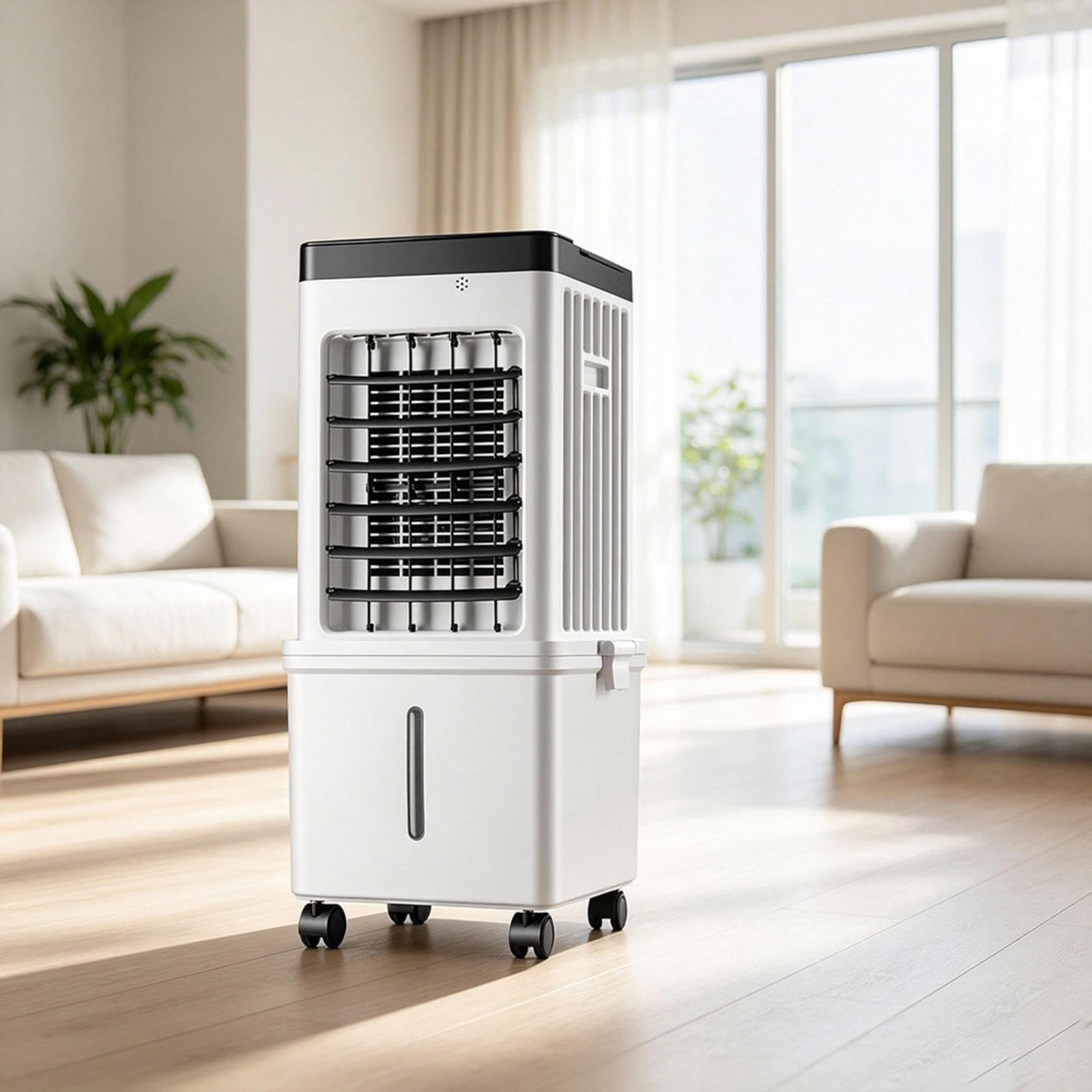 Aire Acondicionado Portatil Sin Tubo Con HumidificacióN 36–45 DB DepóSito De Agua De MáS De 10 L Enfriador De Aire Con Temporizador De 8 Horas Para El SalóN