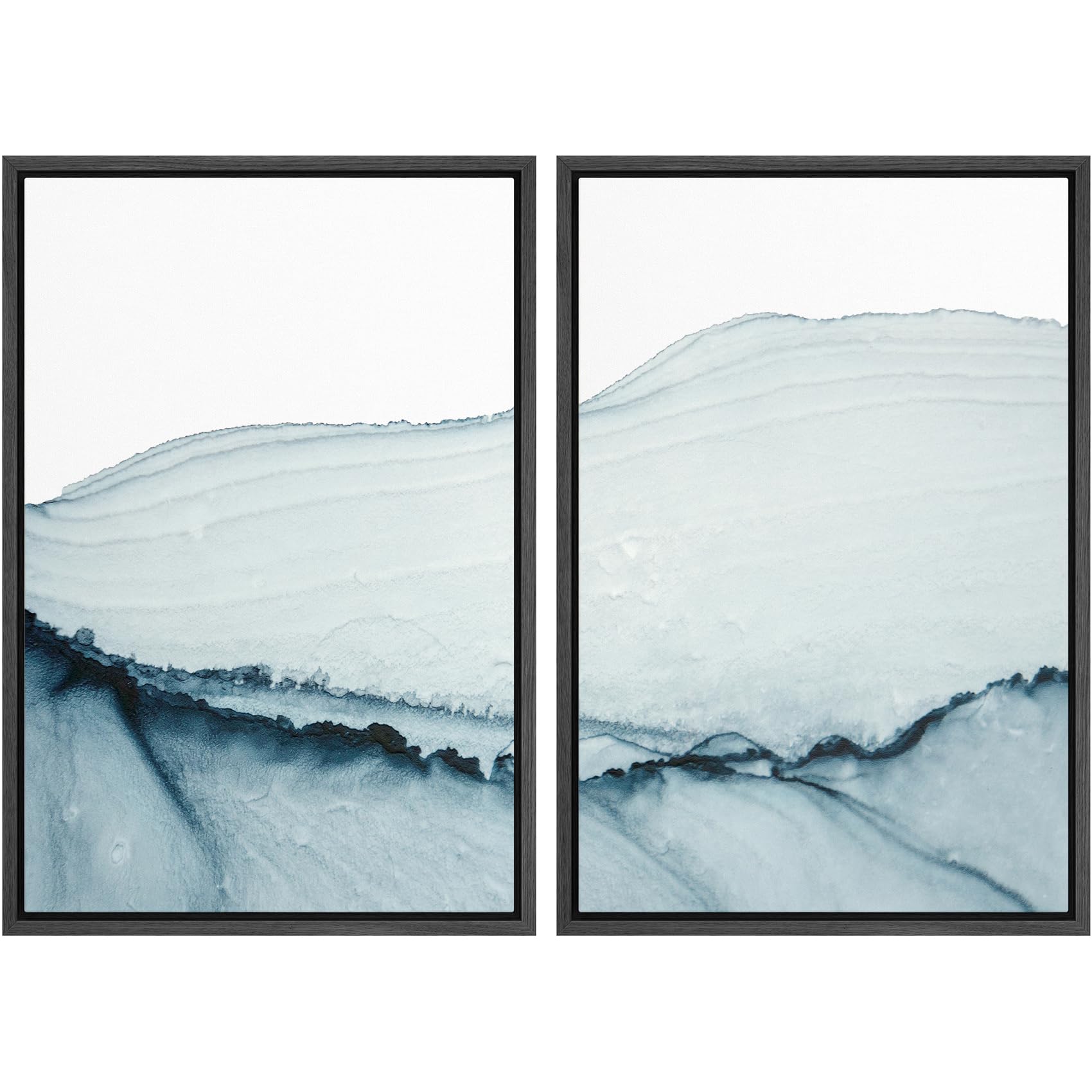 SIGNWIN Framed Canvas Print Wall Art Abstract Wave Pattern Modern Art Minimalist Neutral Decor for Living Room, Bedroom, Office - 16"x24"x2 Natural — view 66