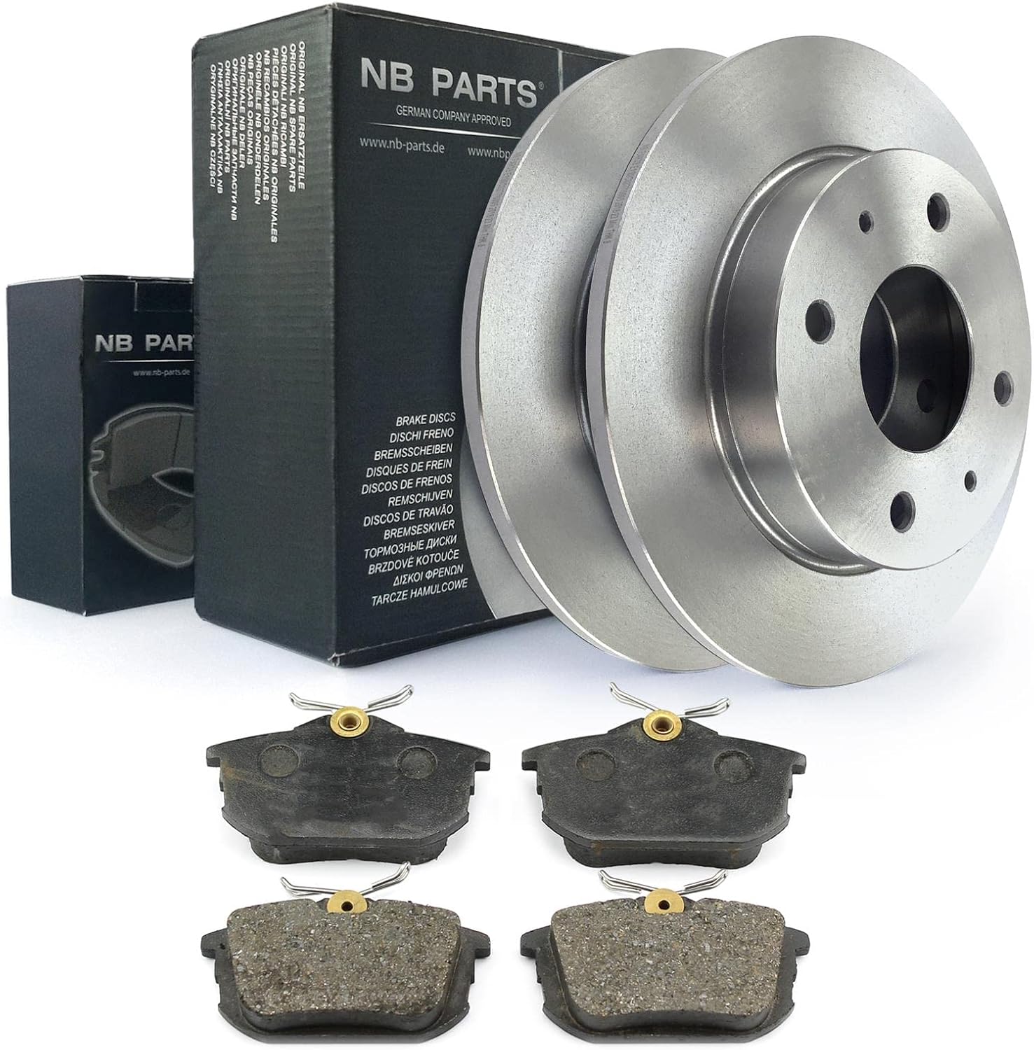 NB PARTS Rear Brake Discs 250 mm Suitable for Mitsubishi Colt VI Smart Forfour 454