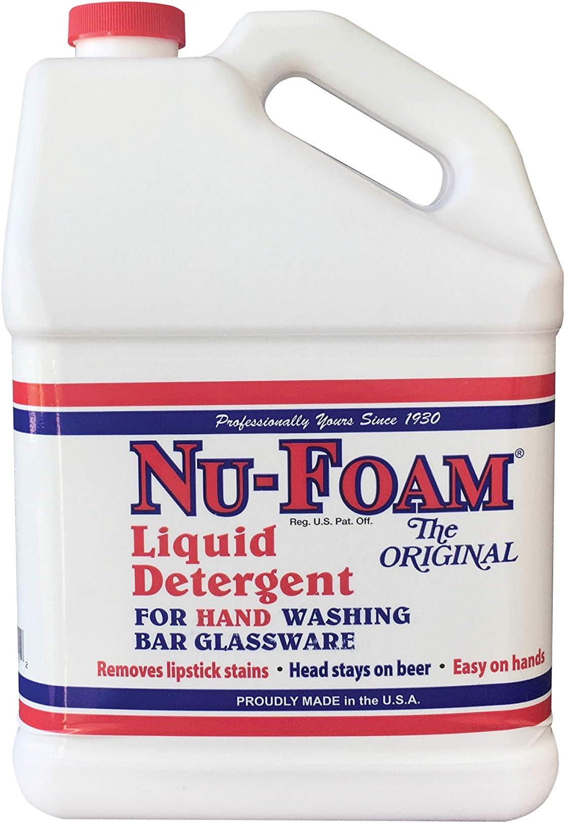 102029 Nu-Foam Liquid DetergentLiquid Detergent for Hand Washing Bar Glassware, 1-Gallon