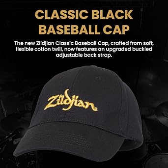 Zildjian Classic Baseball Cap, Black, One Size