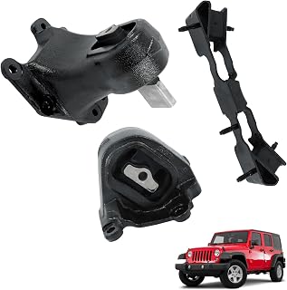 munirater 3pcs Engine Motor and Transmission Mount Replacement for Wrangler 3.6L 2012-2017