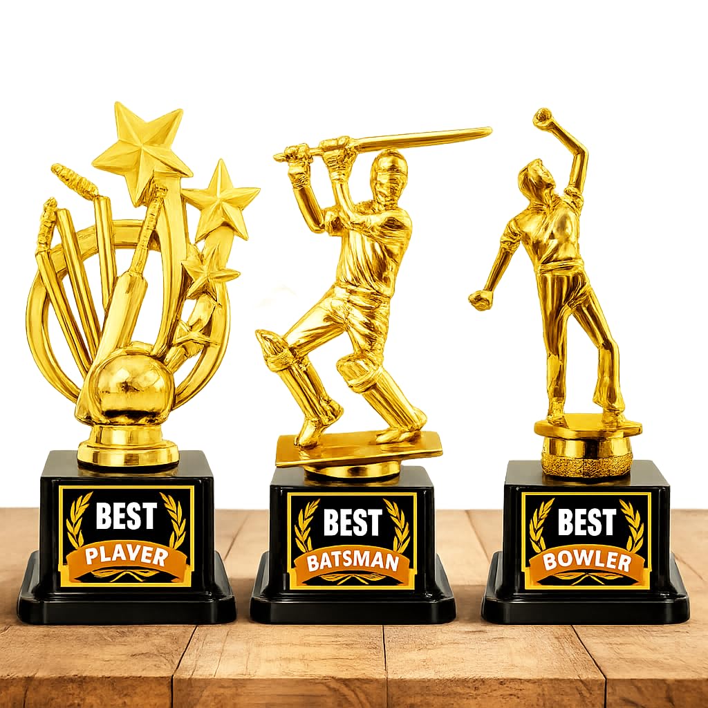 Cricket Trophy, Best Batsman, Best Bowler, Best Player, Man of The Match Trophy-image-33