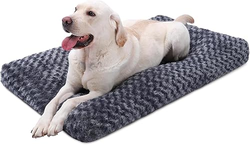 KSIIA - Cama lavable tipo jaula para perro, cómoda almohadilla antideslizante para mascotas, para razas de perros grandes, jumbo, medianos y