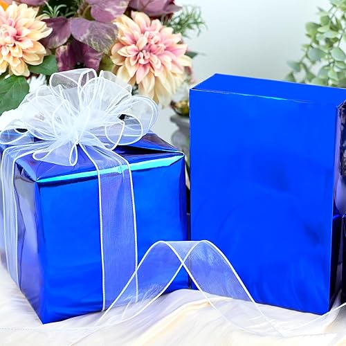 Miniatura 17 de LaRibbons Papel de regalo metálico negro, rollo de papel de color sólido, 17 pulgadas x 40 pies (56.6 pies cuadrados), rollos de papel de regalo