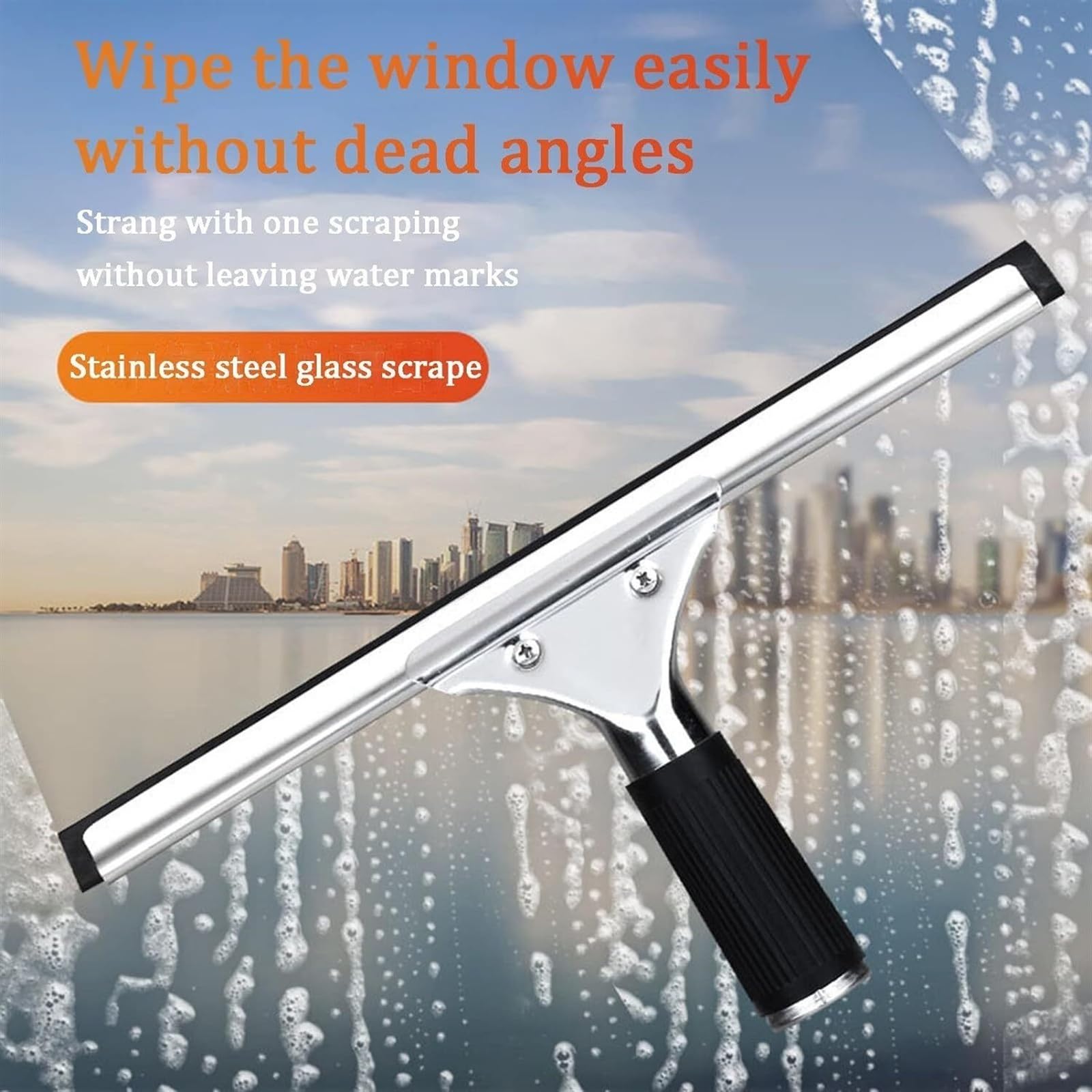 Kit de limpiador de ventanas y panel solar de 10 m, incluye cabezal de cepillo de 35 cm para una solución eficiente de lavado de ventanas y cristales