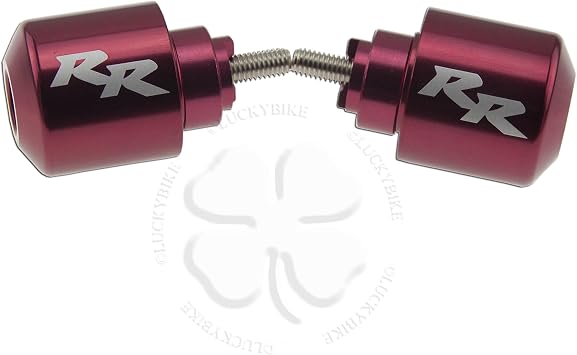 Red Handle Bar End CNC RR Engraved Weight Slider Etched For Honda CBR RR Slug
