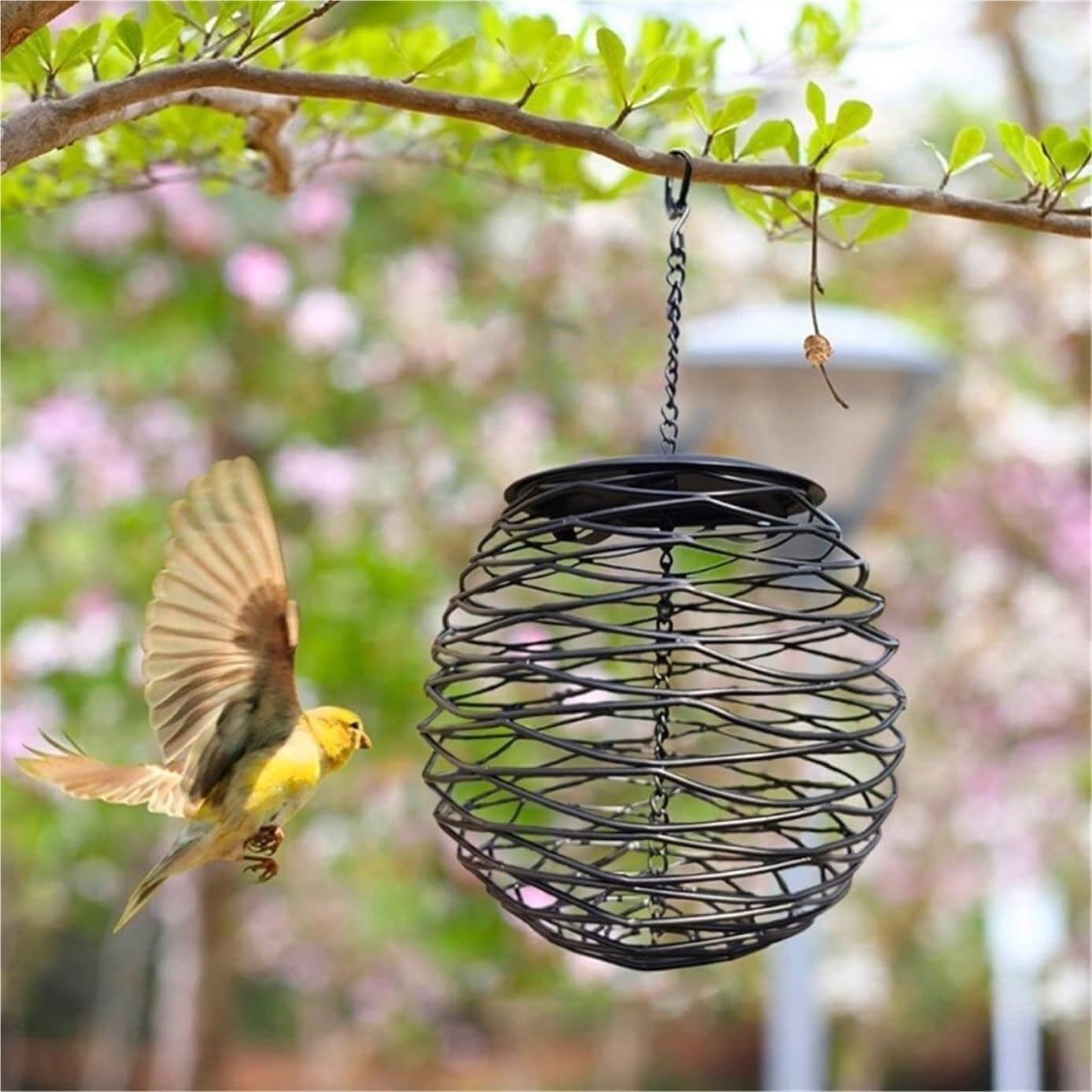 Karmnik Burd Outdoor Bird Feeder Ball Wiszący Siatkowy Dozownik Żywności Narzędzie Do Karmienia Ogród Yard Outdoor Decor Karmnik Ptaków Zewnątrz