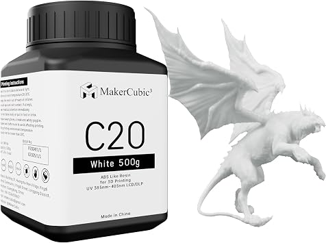 Clearance Special 3D Printing Resin, 385-405uv Resin Liquid abs resins 500g White
