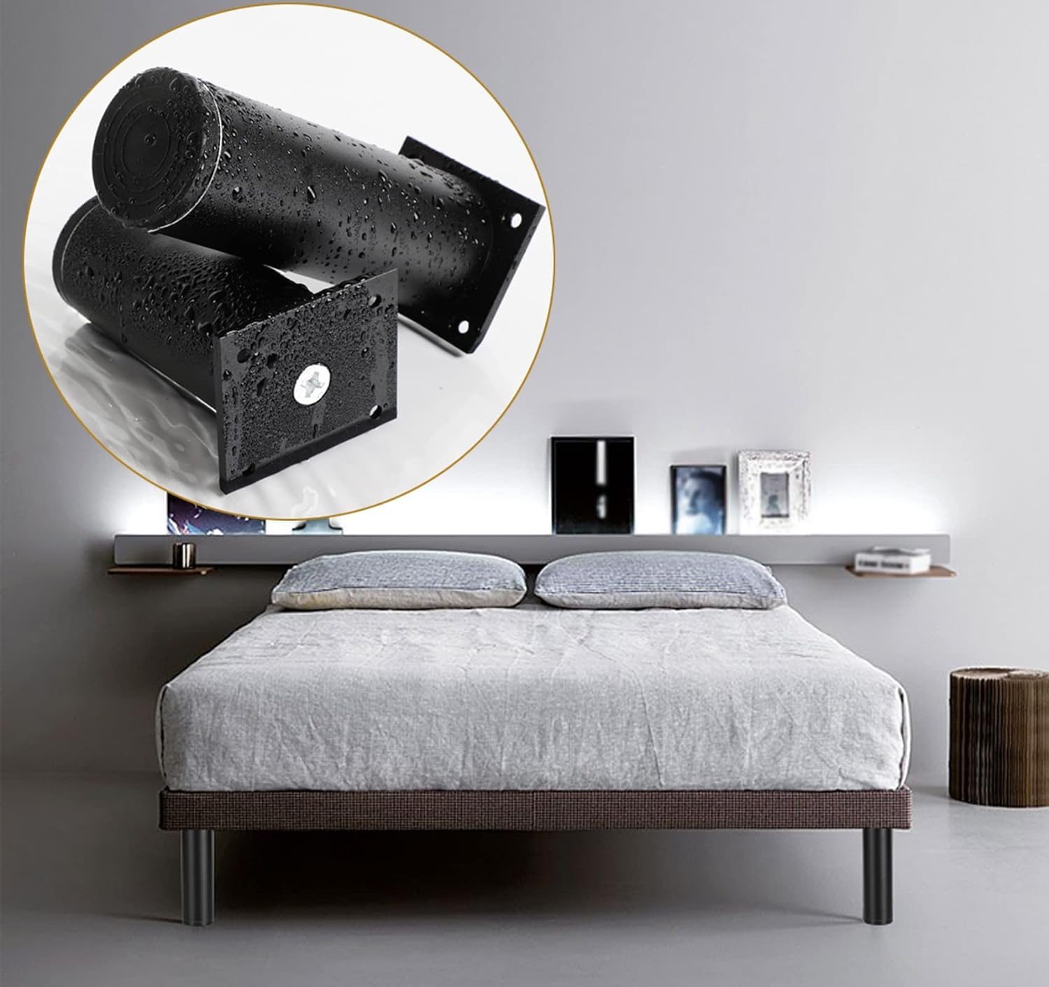 Amazon.co.jp: LILIKY 調節可能な家具脚4本セット、金属ソファ脚