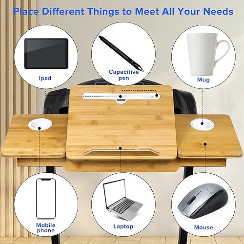 Miniatura 3 de Estación de trabajo universal para cinta de correr, accesorio de escritorio para cinta de correr, bandeja ergonómica para computadora portátil,