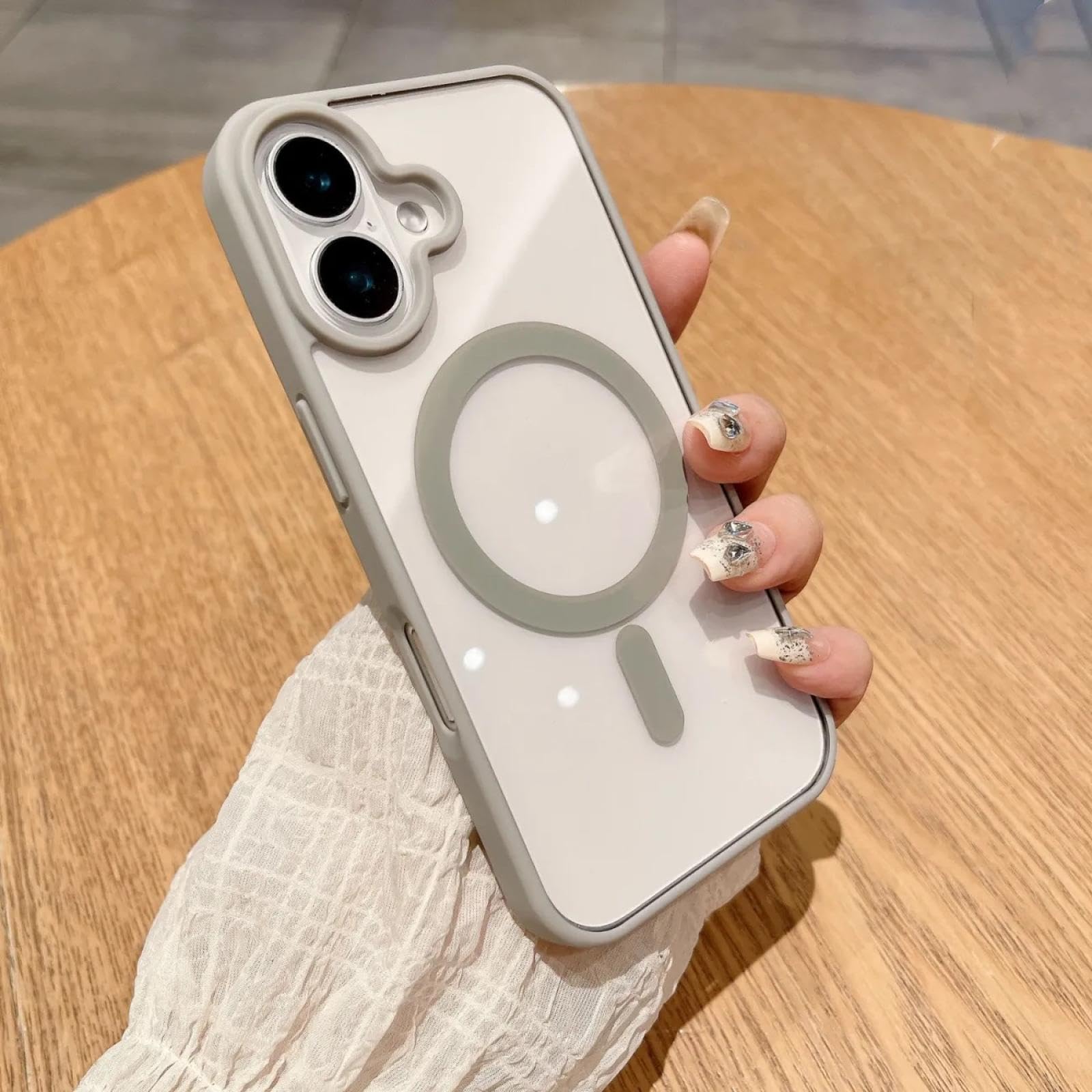 Coque iPhone 11 Pro Max premium fine transparente grise - 8
