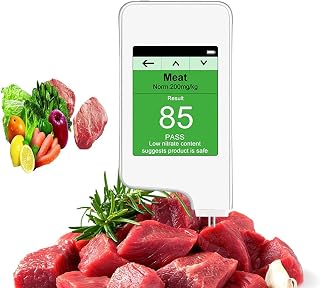 Food Nitrate Tester, Detection Range 0-9999mg/kg, Suitable for Fruits, Vegetables, Meat, Fish, Water
