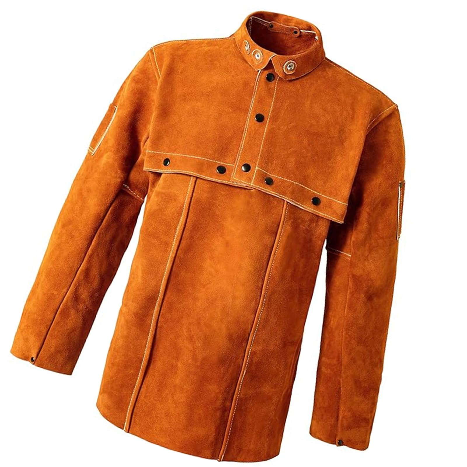Kaeltsyn Professional Leather Welder Coat Heatproof Thermal Insulation Strong Welding For Metalworking Resistant Work