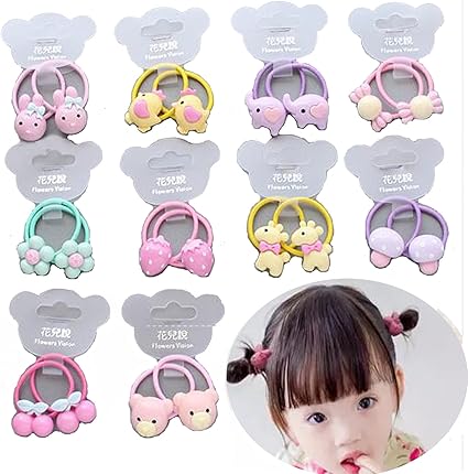 Amazon Co Jp Oujyo ヘアゴム ミニヘアゴム 女の子 幼稚園 ヘアアクセサリー 髪飾り 10 2 点セット ギフト ファッション