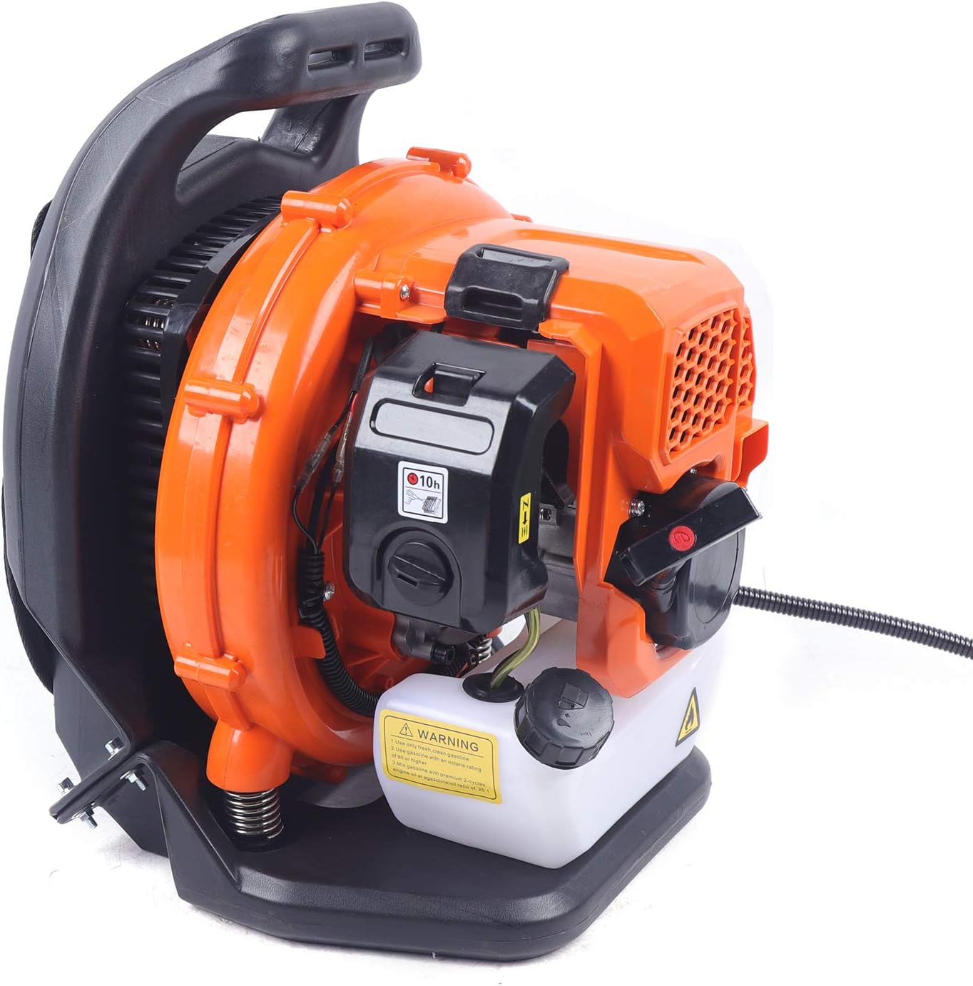 Gas Powered Backpack Leaf Blower, 42.7CC 2 Stroke Gasoline Blower for Lawn Care with Lightweight Backpack, Air Cooling Commercial 1.25kw Gas Backpack Blower Gas Powered Leaf Blower Grass Blower