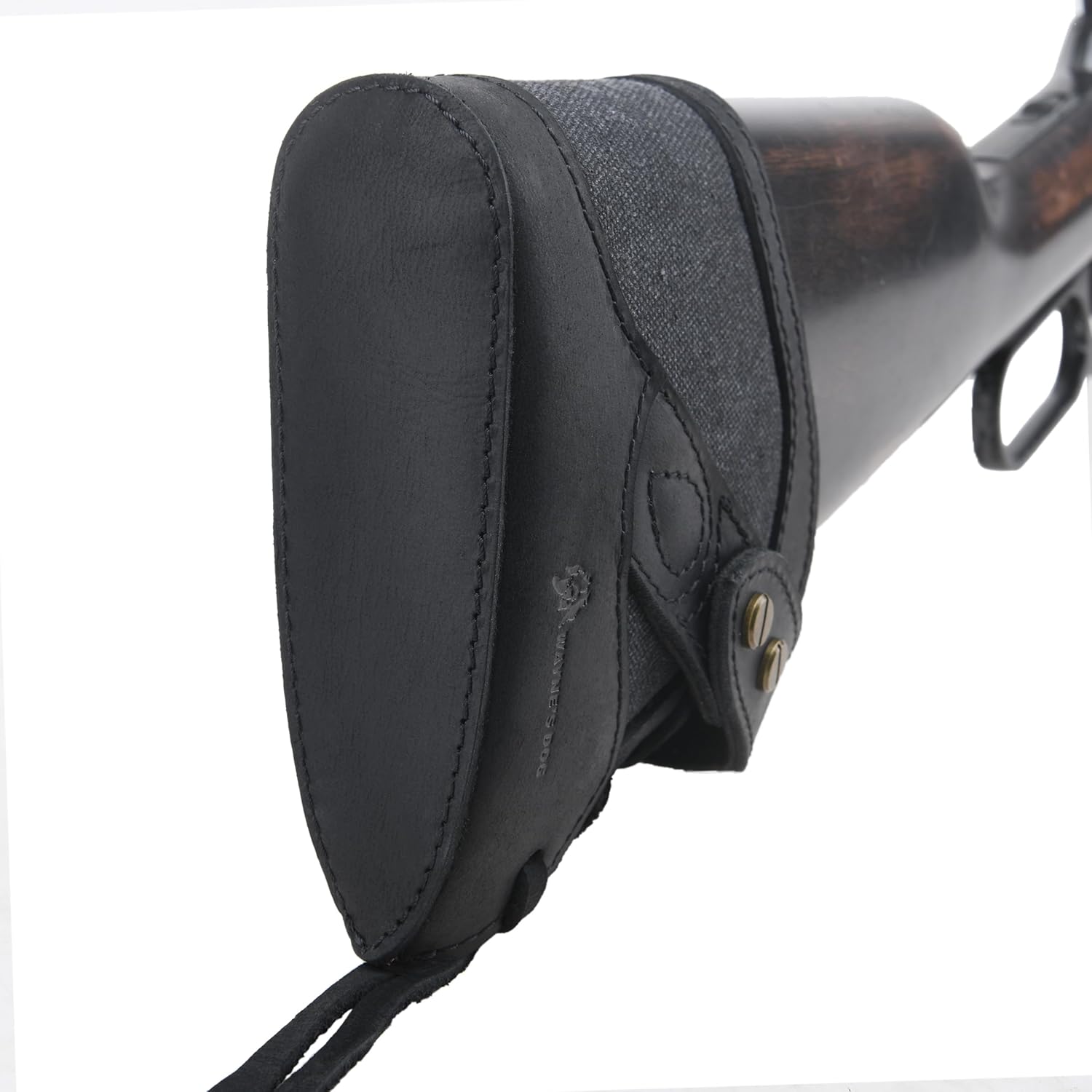 WAYNE'S DOG Canvas Leather Slip-On Recoil Pad with Gun Barrel Mount