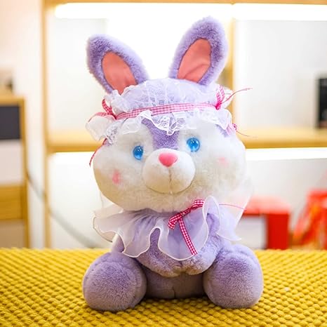 Amazon Co Jp ウサギ ぬいぐるみ リアル 動物 ペット お座り 小さい かっこいい 男の子 女の子 アニマル 抱き枕 添い寝枕 クッション おもちゃ 出産祝い 縫い包み 40cm インテリア ぬいぐるみ 景品 パープル お座り 小さいサイズ もちもち 柔らか プレゼント用 おもちゃ