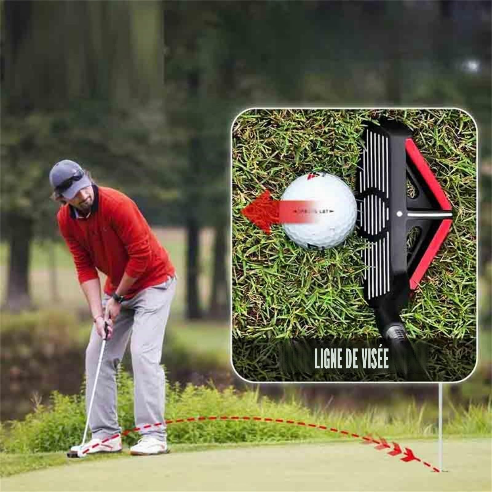 Putters de Golf Professionnels pour Hommes et Femmes Club de Golf droitier Putter & Chipper 32 degrés Parfait pour améliorer la Technique de Putting