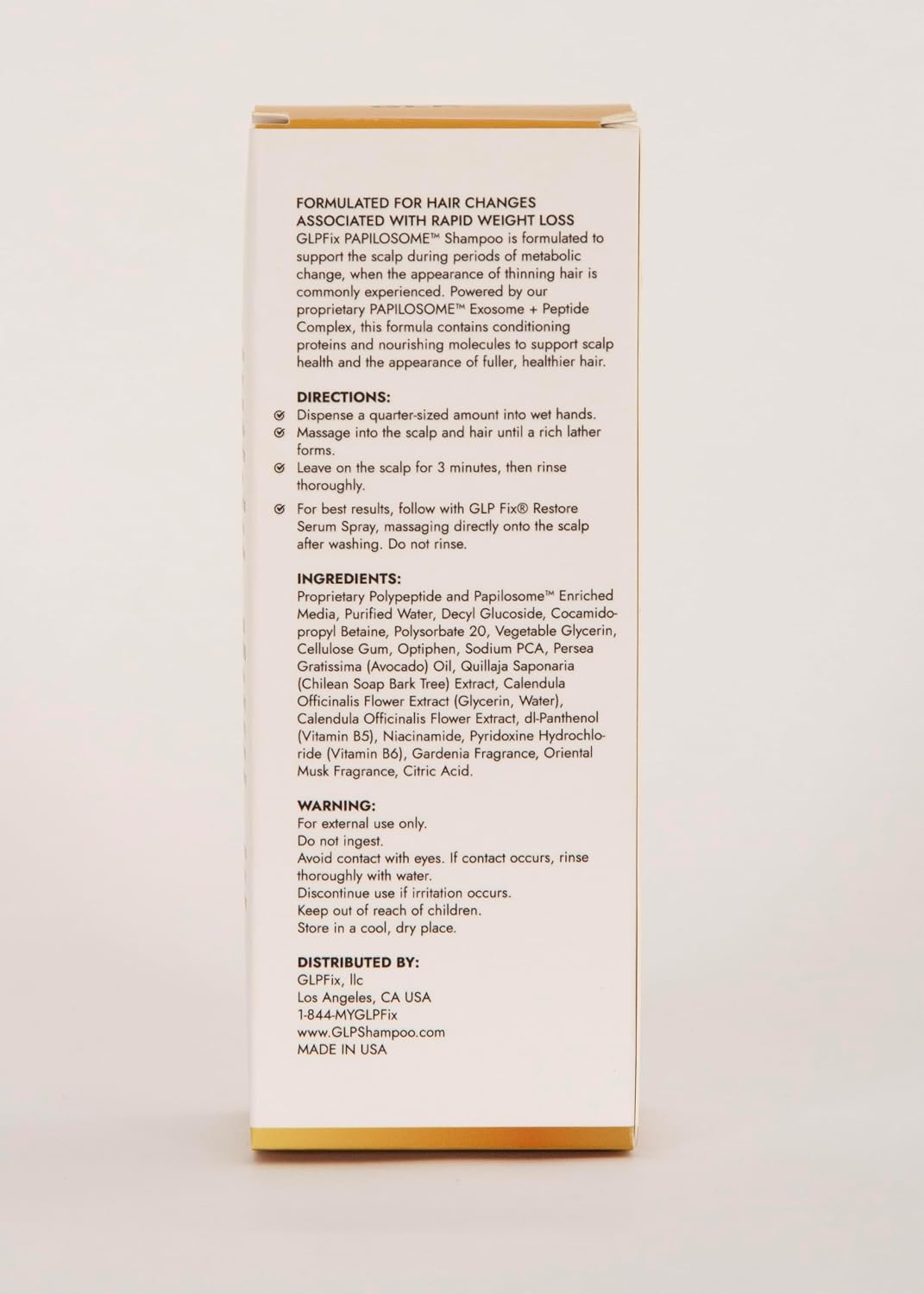 PAPILOSOME Hair Wellness Shampoo – Exosome + Peptide Complex, Sulfate‑Free, Supports Scalp Health & Fuller Hair, 8 fl oz