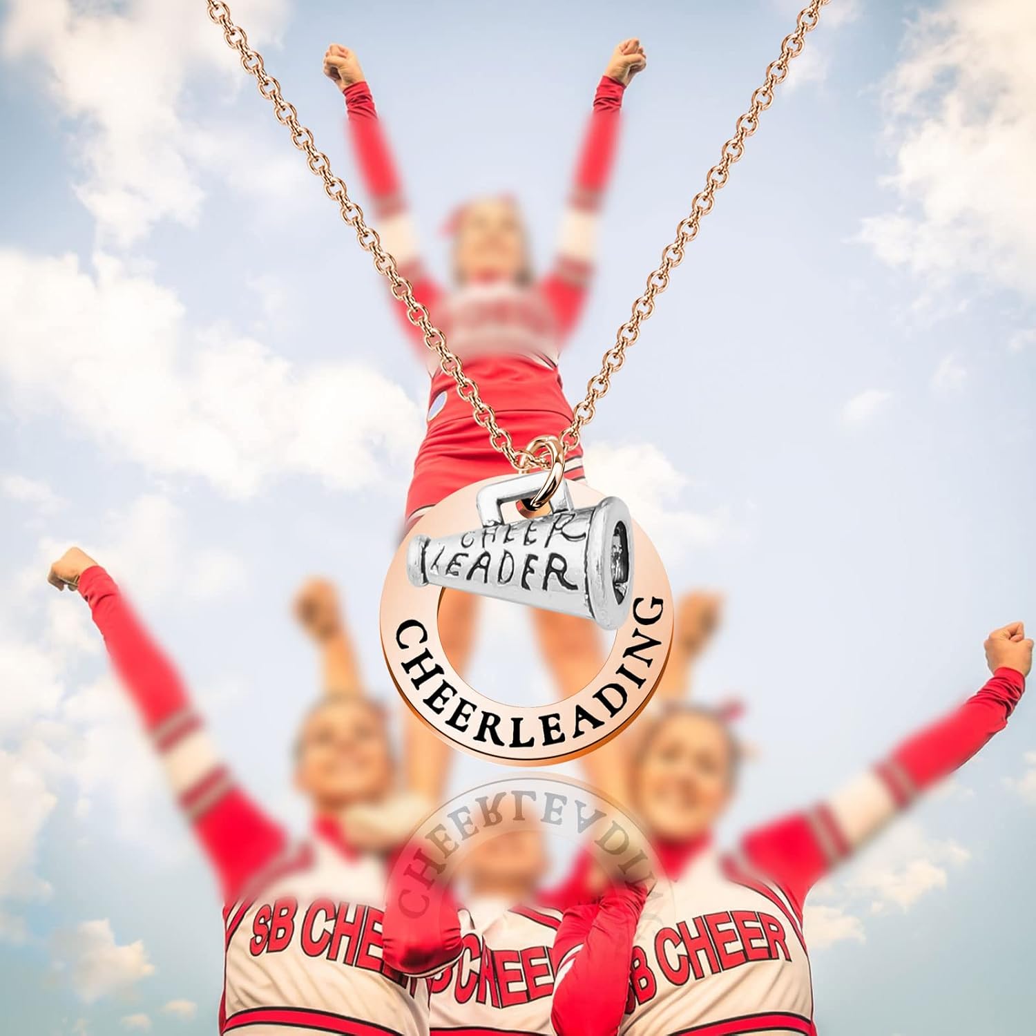 BNQL Cheerleader Necklace Cheerleader Gifts Cheerleading Jewelry Gift for Cheerleader Cheer or Team - Image 7