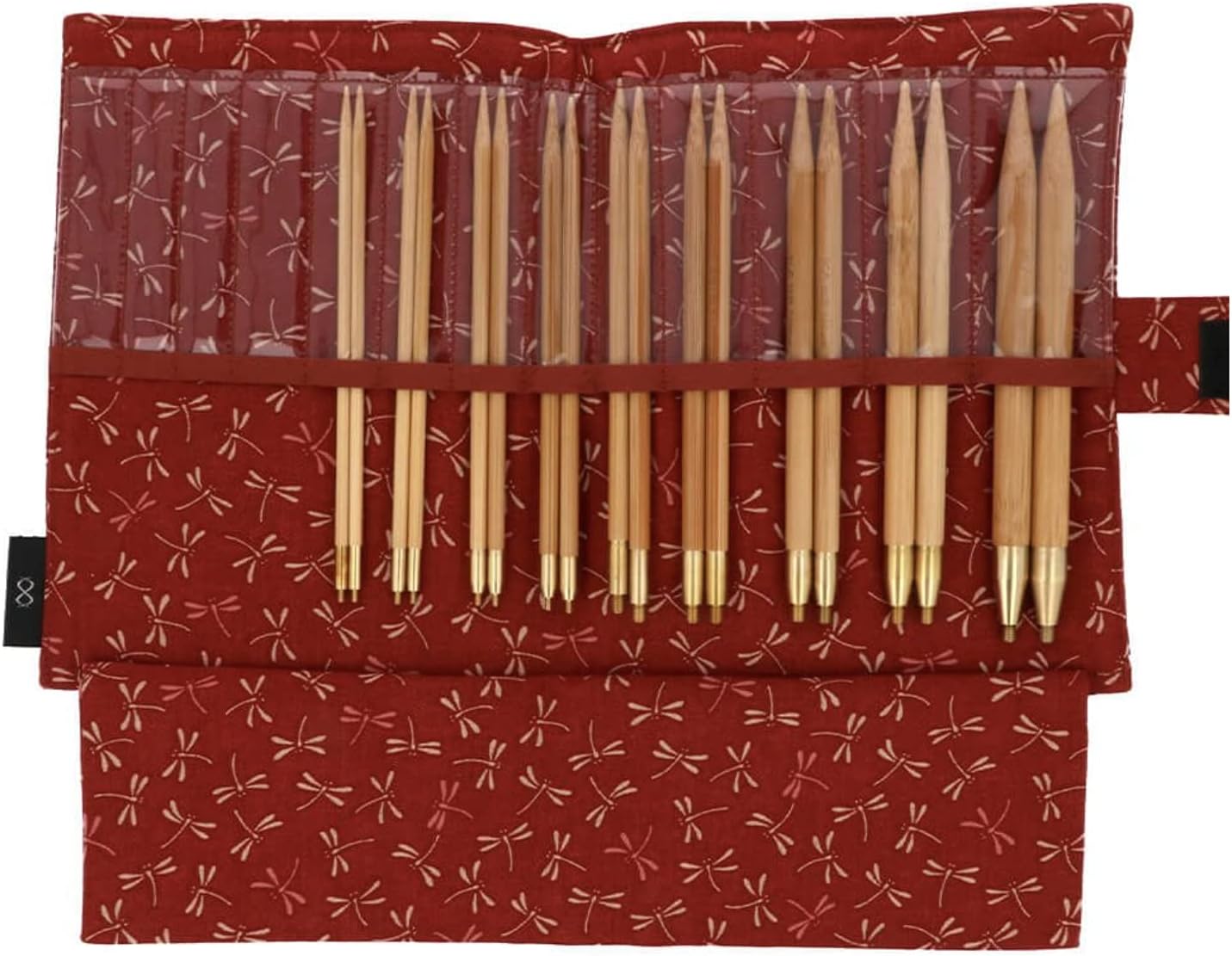 Seeknit Circular Knitting Needles Set, Bamboo, red, Mittelgroße/Große