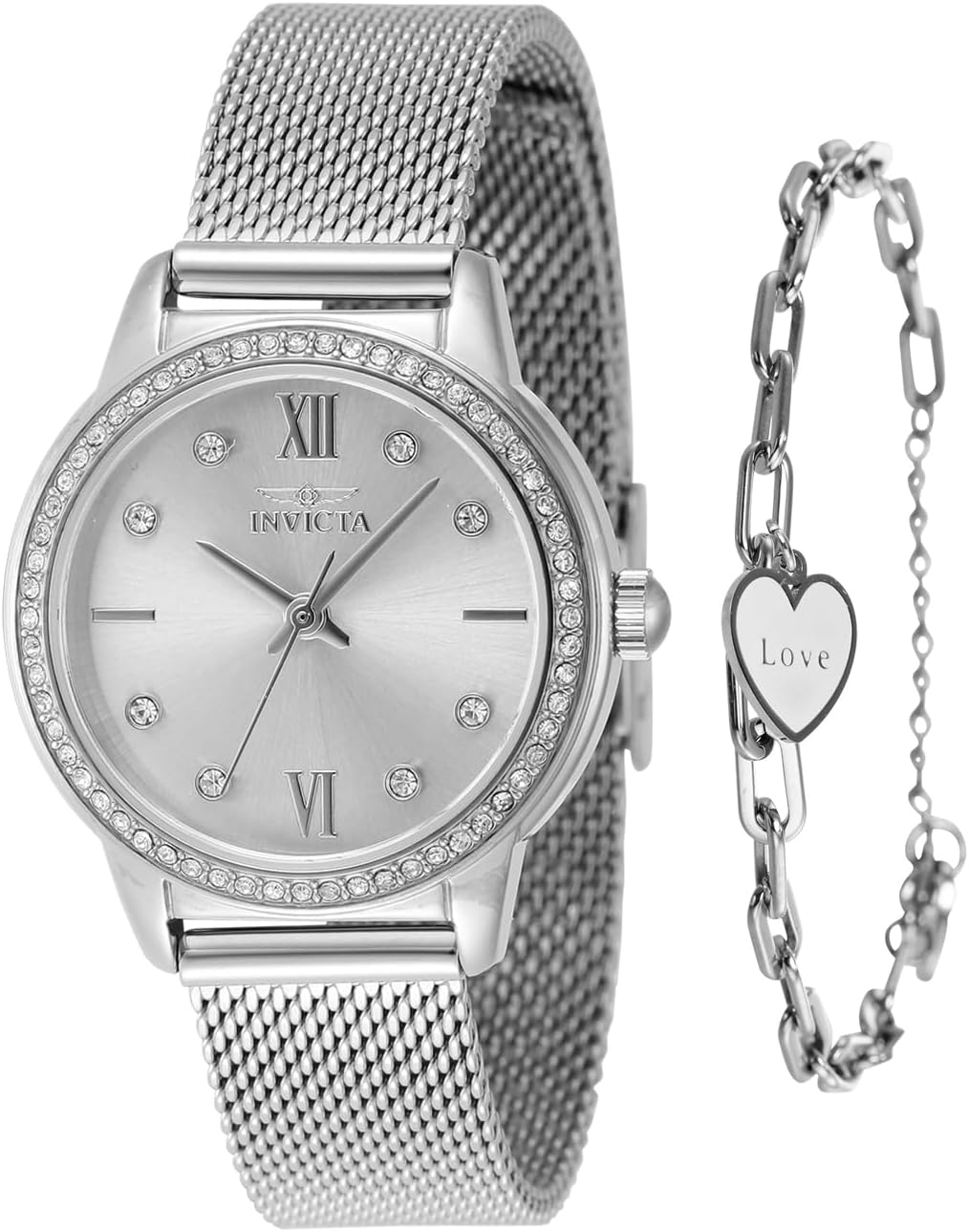 Invicta Angel Lady 30mm Stainless Steel Rose Gold Rose Gold