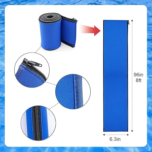 Miniatura 2 de Funda para pasamanos de piscina, fundas para barandillas de mano, funda de agarre de seguridad con cremallera para piscina, asas de escalera