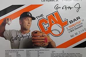 Amazon.com: Cal Ripken Jr ORIOLES Signed 6x7 Morley Candy Wrapper RARE ...