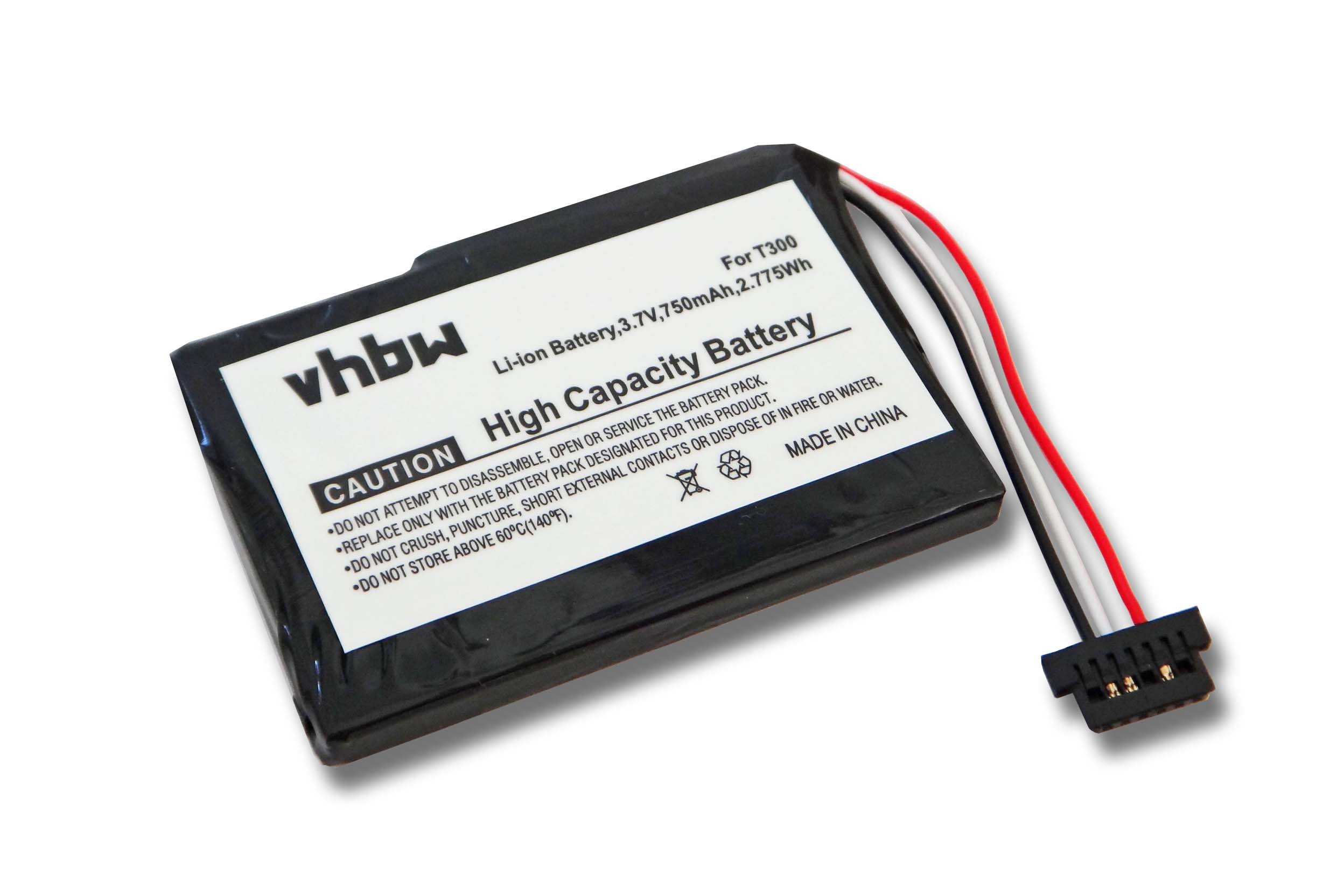 vhbwLi-Ion 750 mAh (3.7V) Battery for Navman F35 and T300 GPS satnavs