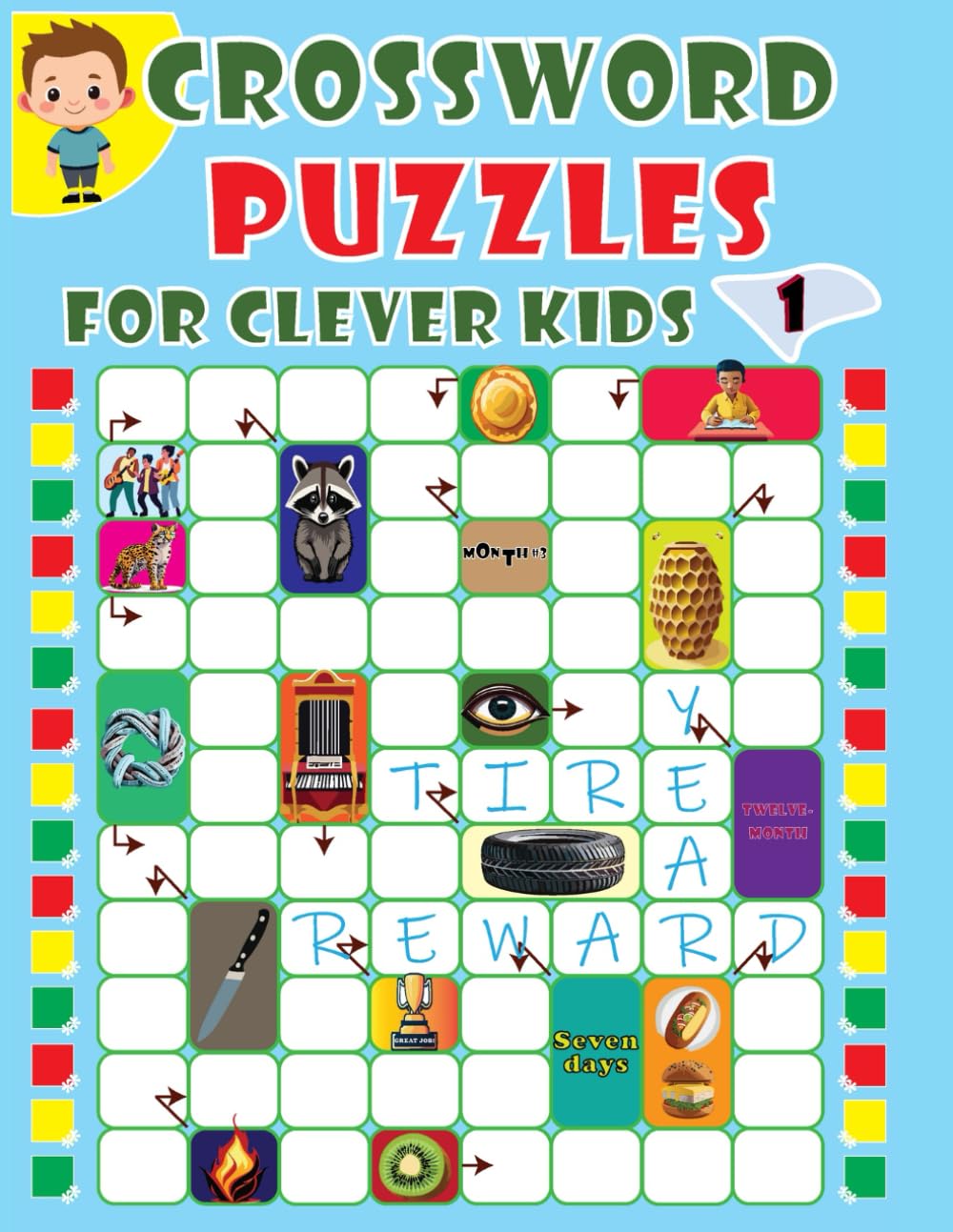Crossword Puzzles for Clever Kids: Fun and Challenging Crossword Puzzles for Kids