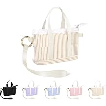 Mini Backpack Keychain for Women, Portable Cute Small Makeup Pouch with Wristlet, Mini Tote Bag Keychain for Crossbag, Handbag, Backpack, Gifts for Birthday/Party/Christmas Corduroy-Beige